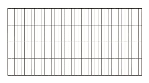 Alberts 617271 Einstab-Gittermatte Garden | anthrazit kunststoffbeschichtet RAL 7016 | 2000 x 1000 mm