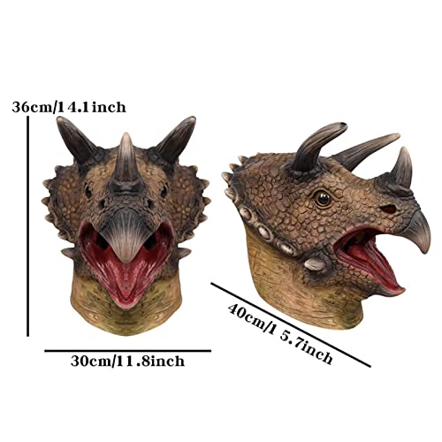 Máscaras de Dinossauros - Jurassic Dino Masque Costume Dinosaur Toy | Máscara de de cosplay de Hallo