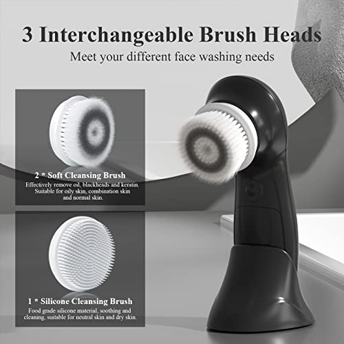 TOUCHBeauty-Facial-Cleansing-Brush-for-Men-Face-Cleansing-Brush-Electric-with-Stand-3-Brush-Heads-2-Speeds-IPX5-Waterproof-Battery-Powered-Suitable-for-All-Skin-Types-AG-0759M