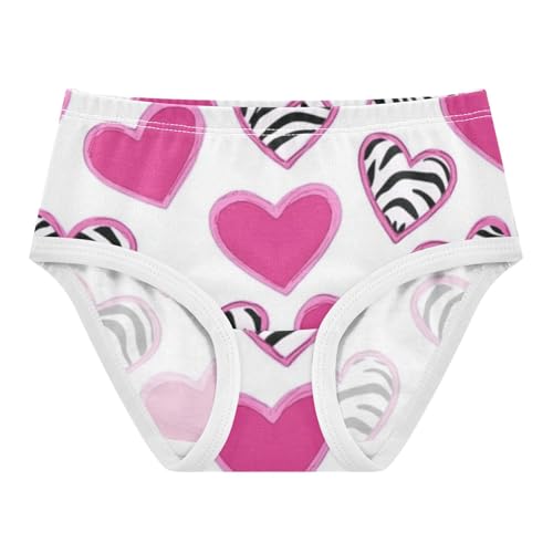 Girls' Hipster Panties Comfort Underwear for Young Girls animal Heart Print Decorative Material