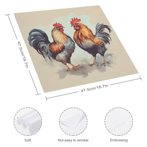Servilletas de tela cuadradas pack x6 blancas reutilizables miniatura 2