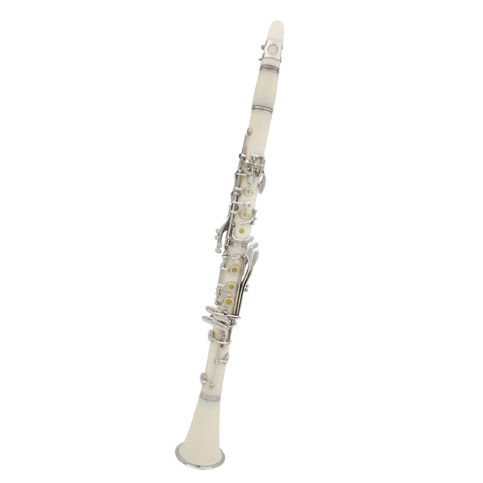 Buffet Clarinetto Sib Clarinetto Professionale Per Esibizioni In Concerto Clarinetto A 17 Tasti Con Kit Per Clarinetto Ance Accessori(White)