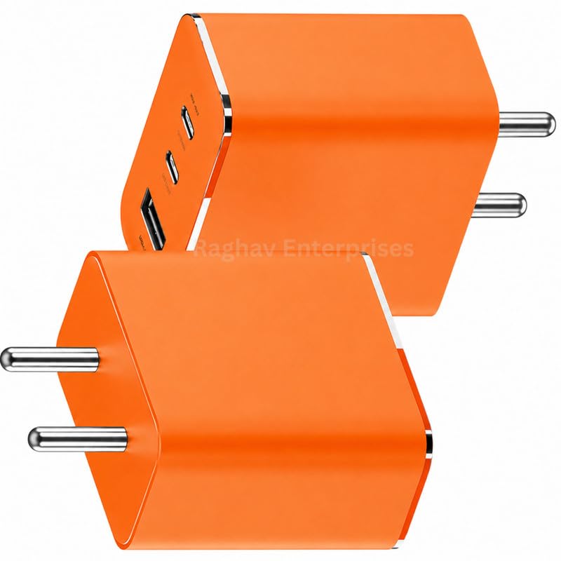 Image of 65W Type C Fast Charger Adapter for Nothing Phone 4 /3 /3a /2 /2a /2a Plus /2A /Phone 2 CMF 1 65Watt USB C Power Charging Adaptor PPS PD 3.0 Type-C Wall Adaptor | BIS Certified OP Orange
