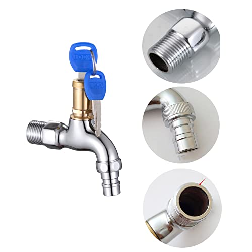 Außen Wasserhahn Set Mit Rückplatte - Messing Gartenschlauchanschluss