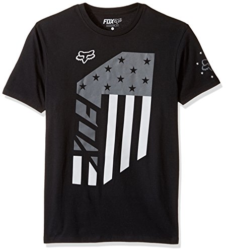 Fox Men's Red, White and True Short Sleeve Tee [blk], black, Large