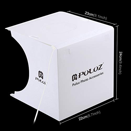 Moochy Mini Folding Lightbox Fotografia Estúdio de Fotografia LEDs Luz Do Painel Soft Box Foto Kit d