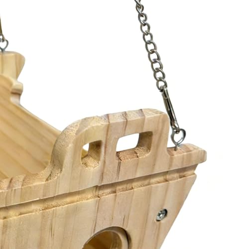 Plataforma de madera para chinchillas ideal para el descanso elevado 8