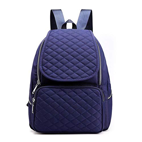 Sac à dos tendance bleu mode décontractée avec motif rhombus élégant