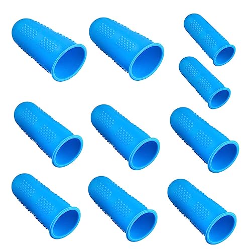 HONITANO 10 piezas Protector Térmico de Silicona para Dedos Funda Antideslizante y Aislante Térmico de Unidades Reutilizables para Protección contra Quemaduras Trabajos Manuales