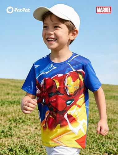 Image of Disney Princess Frozen Marvel Stitch Minnie Mickey Star Wars Girls /Boys Athletic Shirts UV Quick Dry Graphic T-Shirt 2-9 Year