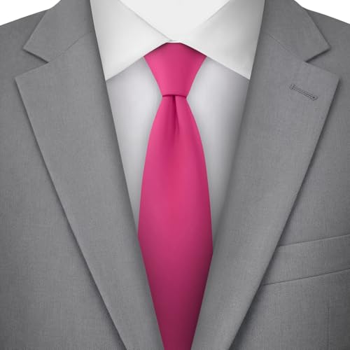 Image of Jacob Alexander Men's Slim Width 2.75 inch Solid Color Tie