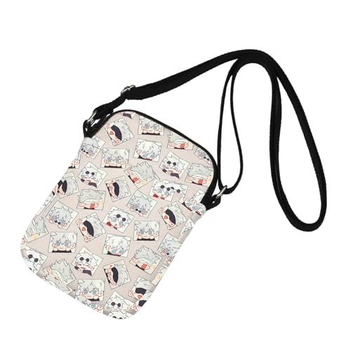 WUSUANED JJK Anime Crossbody Bag Anime Inspired Gift Manga Character Lover Shoulder Bag3