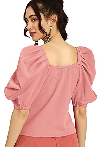 Image of Nefer Women's Solid V-Neck T-Shirt