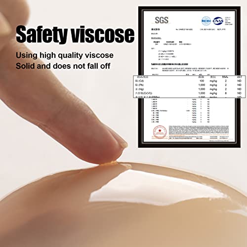 Turum Silicone Adhesive Bra - Strapless, Invisible, Push-Up For Backless Dresses, With Nipple Covers (As1, Alpha, 10X, Regular, Regular, Skin Color) #TOP1