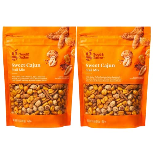 Good Gather Sweet Cajun Trail Mix with Butter Toffee Peanuts, Spicy Seasoned Peanuts