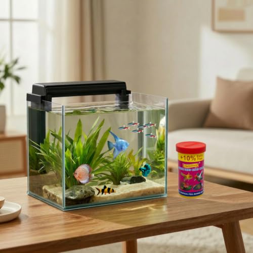 Image of Hallofeed Freeze Dried Blood Worms Fish Food - 22 Grams | Natural High-Protein Aquarium Feed | Enhances Color & Growth for Bettas, Cichlids, Goldfish & Tropical Fish