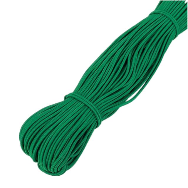 Cordon élastique de 2 mm vert pour réparer vos vêtements facilement