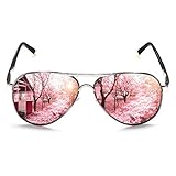 Lentes de sol UV400: 99.99% filtran los rayos nocivos y la protección UV, protegen eficazmente tus ojos