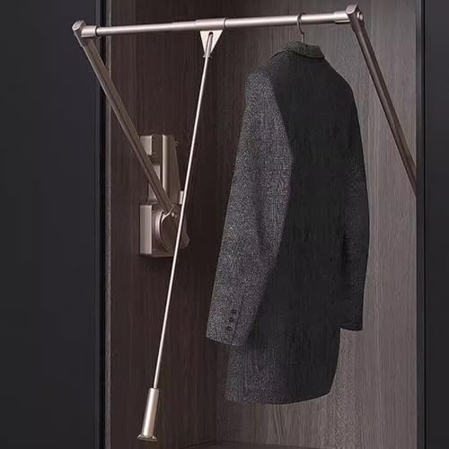 Tringle de penderie rabattable : solution gain de place pour optimiser les placards hauts