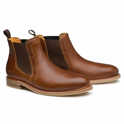 Steel Toe Chelsea Boot Wallace Amber3