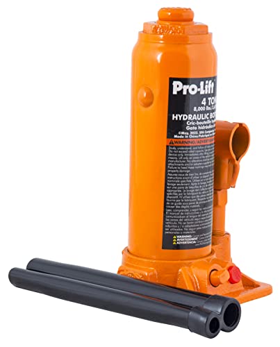 Image of Pro-Lift 4 Ton Hydraulic Bottle Jack - Portable Car Jack 8000 Lbs Capacity with Pump Handle for Car Sedans SUV