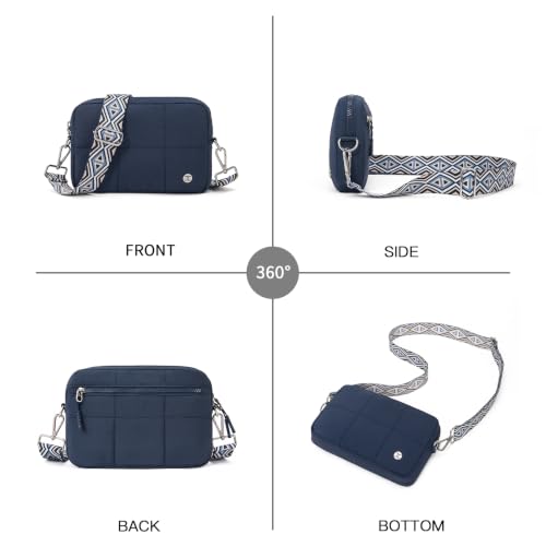 Image of Telena Crossbody Bags for Women Cross Body Purse with Guitar Strap | Lightweight Puffer Shoulder Bag for Travel