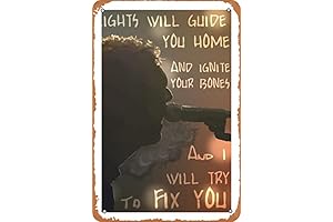 Coldplay Poster: NIUMOWANG Fix You Art Tin Poster
