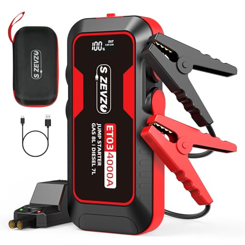 S ZEVZO ET03 Car Jump Starter 4000A
