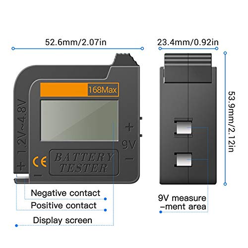 Probador de pilas para AA/AAA/9V/1.5V/C/D miniatura 3