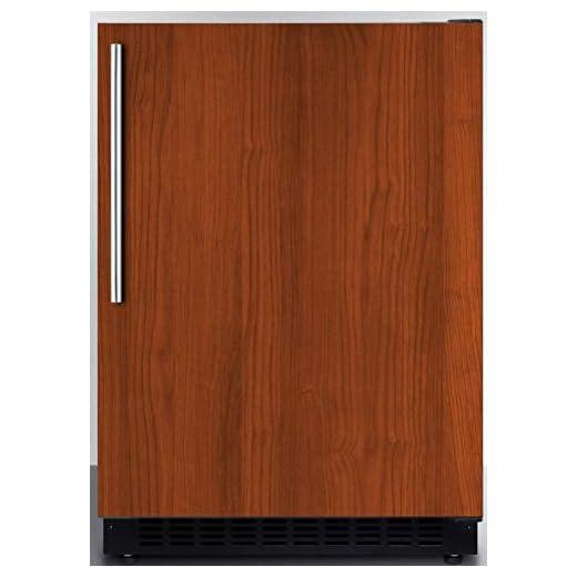 Summit AL54IF 24" ADA Compliant Commercial Compact Refrigerator with 4.8 cu. ft. Capacity Factory Installed Lock Frost Free Operation Open Door and High Temperature Alarm in Panel