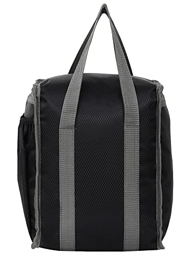 Image of Polyester 3D Photos School and Tiffin Bag for Boys Waterproof (Black)