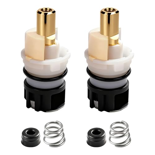 2 Pack RP25513 Faucet Stem Replacement for Delta Faucet Cartridge Repair Kit Compatible with RP24096 Faucet Cartridge with RP4993 Seat and Spring