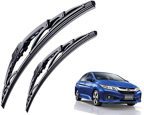 Image of WolkomHome High Performance OE Car Wiper Blade Replacement set of 2 Pc Right 22 inch Left 16 inch for Honda New City