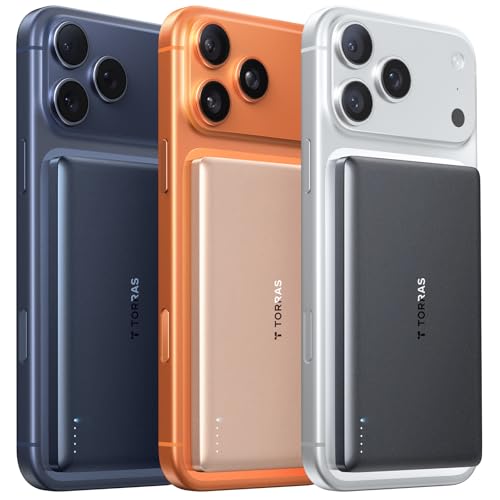 TORRAS MiniMag アップグレード版 モバイル バッテリー MagSafe対応 【Ultra Slim】コンパクト マグネット...