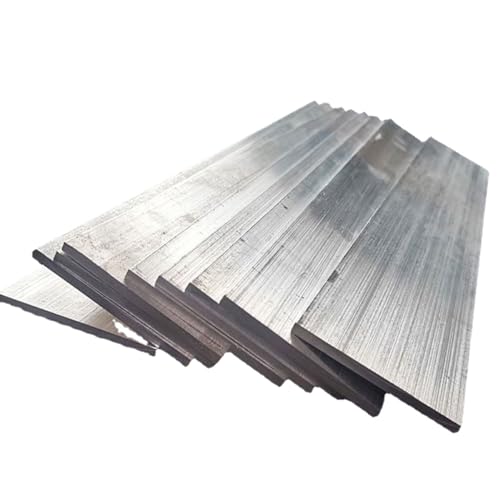 Drincoshow - 1Pcs 500mm/19.68 "Longue 6061 Aluminium Barre Plate Largeur 10-100mm Épaisseur 2-4mm (4x10x500mm)