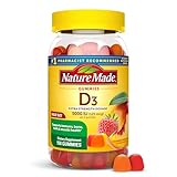Nature Made Vitamin D3 5000 IU Per Serving Gummies Extra Strength, Bone and Immune Health Support, 150 Vitamin D Gummies for Adults, 75 Day Supply