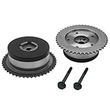 12621505 VVT Sprocket Cam Phaser Intake Exhaust Gear for 2012-2017 Chevy Equinox Malibu Impala/for GMC Terrain/for Buick Lacrosse Regal Verano 2.4L L4 Engine Replace 917-254 12578516