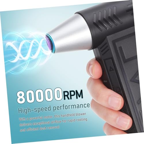 Mini ventilador portátil ajustable con soplador de polvo para camping 8