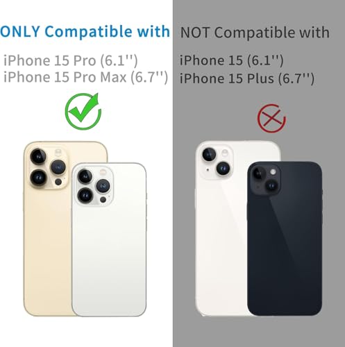 Image of Camera Lens Protector Compatible with iPhone 15 Pro (Pack of 3) | 9H Tempered Glass Camera Lens Guard | Scratch Resistant | HD Clear | Anti-Fingerprint | Easy Installation | Bubble Free