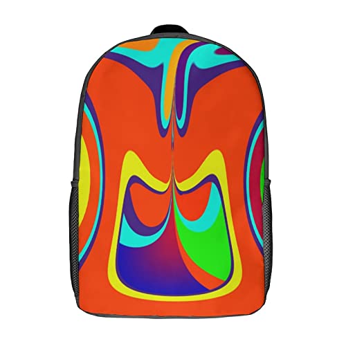 Sac à dos imprimé en 3D avec grand compartiment de 17 pouces pour l'école