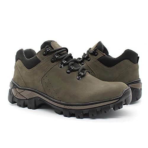 Tenis Masculino Para Trilha Aventura Montanhismo Escalada Cor:Verde;Tamanho:44;Gênero:Masculino