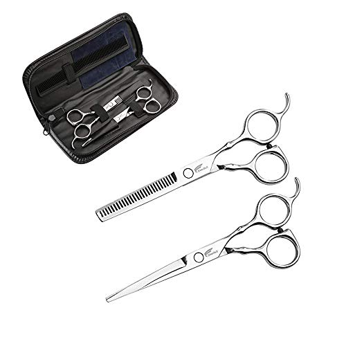 HAUSBELL Hair Scissors, Professional 6" Hair Cutting Shears Stainless Steel Stylist Barber Cutting Scissors Hair Shears Hair Cutting Scissors Shears Thinning Scissors Set for Hair Cutting