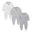 Star Gray Stripe Solid Gray