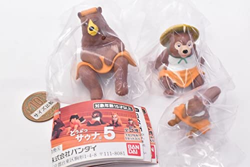 Amazon.co.jp: どうぶつ サウナ5 [アソート3種セット(1.クマ/3.タヌキ