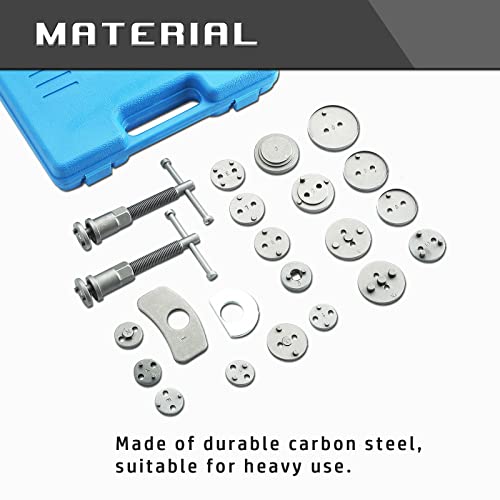Dasbet 24Pcs Heavy Duty Disc Brake Caliper Tool Set Disc Brake Caliper Compressor Wind Back Tool Brake Spreading Tools #TOP2