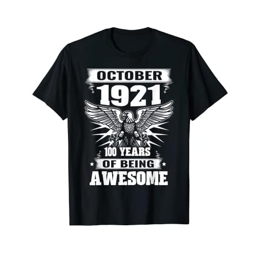 Octubre 1921 101 años de ser impresionante 101 regalos de cumpleaños Camiseta