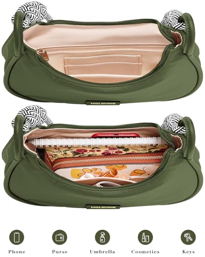 molshine Crescent Handbag, Nylon Shoulder Bag, Armpit Bag, Fashion Clutch Purse for Women Lady Model Outdoor4