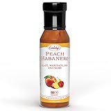 Cornaby’s Peach Habanero Spicy Sauce (14.9 oz.) Pack of 1 | Perfect Combination of Fruity and Spicy | Grilling Sauce for Chicken, Steak, Burgers, Fish, or Ribs | All-Natural, Vegan & Gluten-free