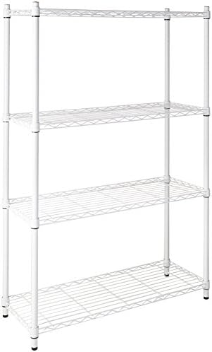 Honey-Can-Do SHF-04347 Microwave Bakers Rack with Adjustable Shelf, Chrome, 17L x 23W x 59H