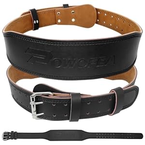 Weight Lifting Belt, Leather Lifting Belt for Woman with Adjustable Buckle, Support For Squat, Exercise, Deadlift, Powerlifting Workout, Strength Training & Cross Training Lumbar Back for Men and Women